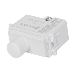 Dimmer giratorio, línea Italiana, color blanco