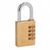 Candado de latón, 40mm de combinación, blister