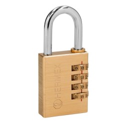 Candado de latón, 40mm de combinación, blister