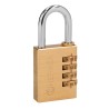 Candado de latón, 40mm de combinación, blister