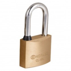 Candado de latón, 40mm, gancho largo, blister