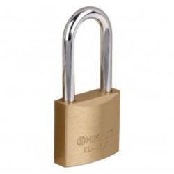 Candado de latón, 40mm, gancho largo, blister, Hermex Basic