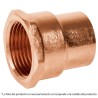 Conector de cobre, rosca interior 1-1/2'