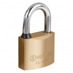 Candado de latón, 40mm, gancho corto, llave puntos, blister