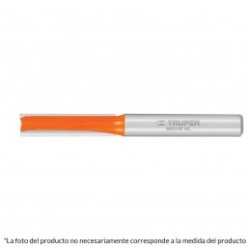 Broca para router, recta 2 filos, 1/4', mediana