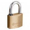Candado de latón, 40mm, gancho corto, llave tubular, blister
