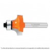 Broca para router, redondeado, 1-1/2' con balero
