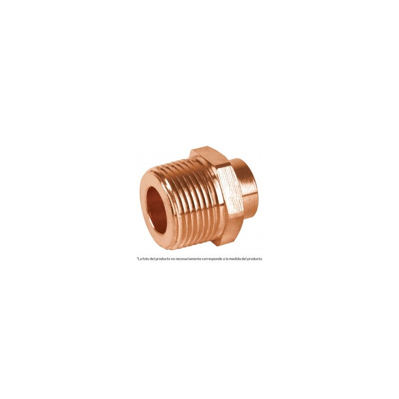 Conector macho reducido 1/2x3/4'