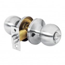 Cerradura pomo, CM, baño, tubular, Hermex Basic