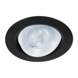 Empotrado, redondo, 5 W, 6500k, LED, negro