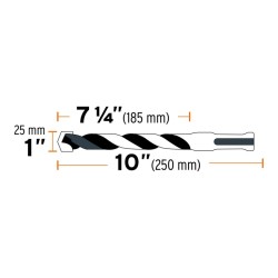 Broca con sistema directo de inserción, 1 x 10'