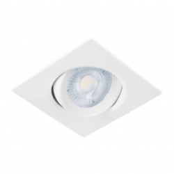 Empotrado, cuadrado, 5 W, 6500k, LED, blanco