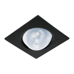 Empotrado, cuadrado, 5 W, 6500k, LED, negro
