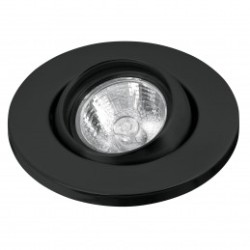 Empotrado, dirigible, esférico, negro para MR16