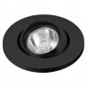 Empotrado, dirigible, esférico, negro para MR16