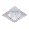 Empotrado, cuadrado, 5 W, 6500k, LED, plata