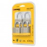 Candados laminados, 40mm, blister 4 piezas, Hermex Basic
