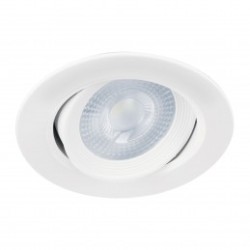 Empotrado, redondo, 5 W, 6500k, LED, blanco
