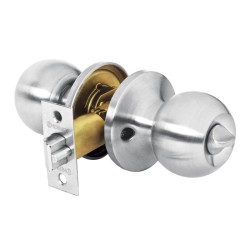 Cerradura pomo, CM, entrada, tubular, Hermex Basic