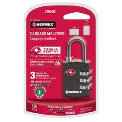 Candado de combinación de seguridad TSA, 30 mm, blister