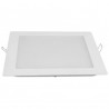 Luminario led slim de empotrar cuadrado, 6500K, 18W