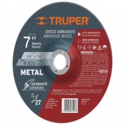 Disco desbaste metal, tipo27,diámetro 7',alto rendimiento