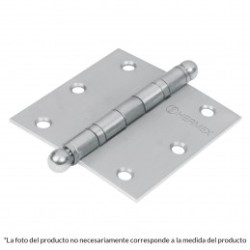 Bisagra cuadrada 2', acero inoxidable, redonda