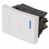 Interruptor para timbre, 1.5 módulos, línea Española, blanco